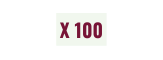X 100