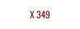 X 349